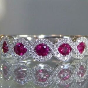 925/18K AMELIA BRIDAL ENGAGEMENT RING SIZE 9